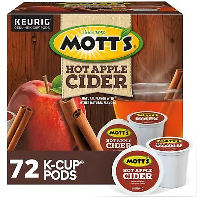 Motts Hot Apple Cider Keurig K-Cup Pod 72 Count • $39.99