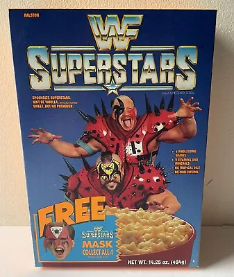 Vintage 1991 WWF Superstars Cereal Road Warriors LoD Cereal Box *Mask Variant* • $59.99