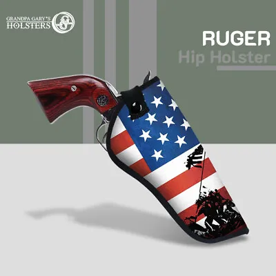 RUGER VAQUERO STAINLESS Holster 4.62  Barrel Hip Holster Graphic GG Gun Holster • $22.99