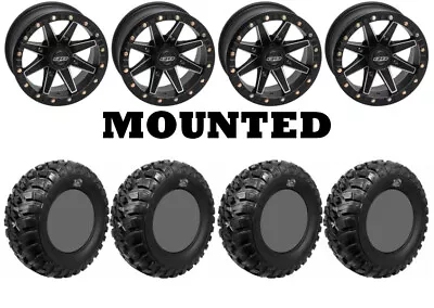 Kit 4 GBC Kanati Mongrel 30x10-14 On Quadboss Boss Lock Beadlock Black H700 • $1860.05