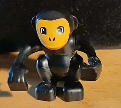 Lego Duplo Black Monkey With Orange/Tan Face Color Movable Arms S&H  • $12