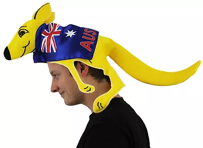 £7.99 • Buy Kangaroo Hat Australian Sport Supporters With Flag Fancy Dress Aussie Rugby Joey
