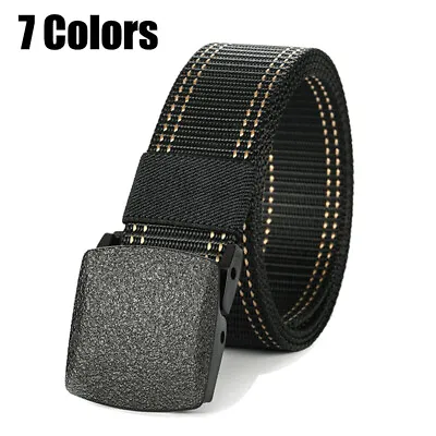 Mens Military Tactical Belts Army Adjustable Quick Release Buckle Waistband • $6.95
