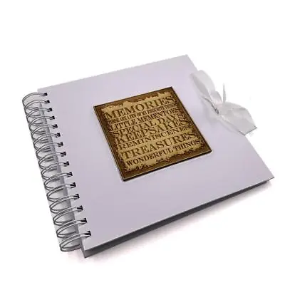 £15.11 • Buy Raised Words Memories Book White Scrapbook Photo Album WHSCR-2