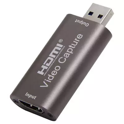 HDMI To USB Audio Video Capture Card Game Recording Box Live Streaming HD 1080P • £8.22