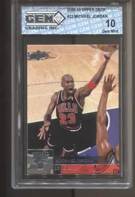 2009-10 Michael Jordan Upper Deck #23 Gem Mint 10 Chicago Bulls GOAT MVP HOF • $19.99