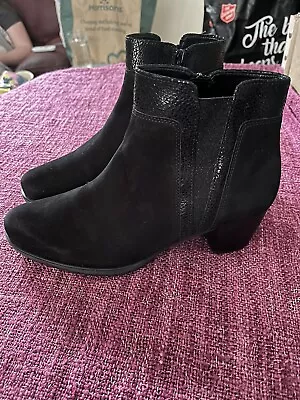 Gabor Ladies Black Ankle Boots Size 6 Used • £35