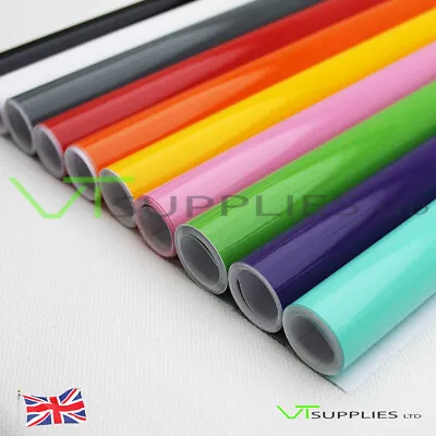 £4.69 • Buy GLOSS Car Vinyl Wrap [Air Release Film] Multi Sizes & All Colours Available