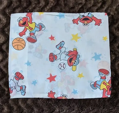 VTG Elmo Sesame Street Pillow Case Cover Henson Basketball Baseball • $24.95