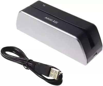 MSR X6 Swipe Card Reader Writer 3-Track USB MSRX6 Compatible W/ MSR206 MSR605X M • $154.13