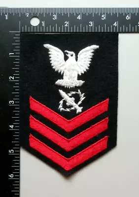 U.s. Navy 1st Class Petty Officer Missile Technician Rate Rank Military Patch • $5.99