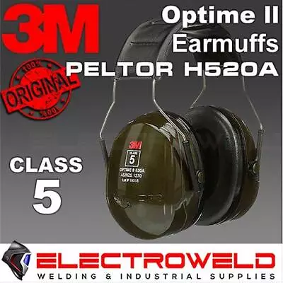 3M Peltor H520A Optime II 2 Headband Earmuffs Ear Muffs Noise Protection Class 5 • $56.95