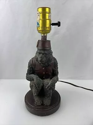 Resin Sitting Bellhop Monkey Lamp • $49.99