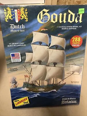 Lindberg 1/125 Scale Gouda Dutch Man-o-War Sailing Ship Model Kit • $24.99