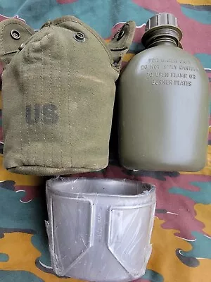 Vietnam M-56 Canteen Cover 70 Date   Canteen Dated 65  And Mint Cup Dated 73 • $140