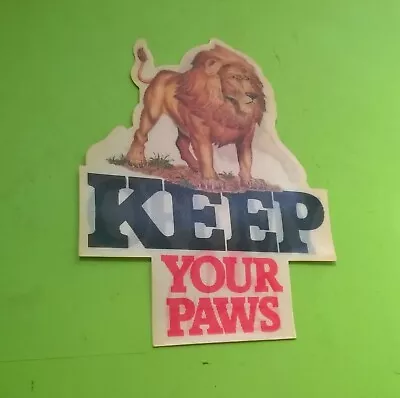 Vintage MAC Tools Decal Hologram Lion Keep Your Paws Off Decal Sticker • $20