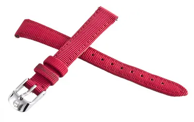 NEW Michele Womens 12mm Red Canvas Watch Band • $100