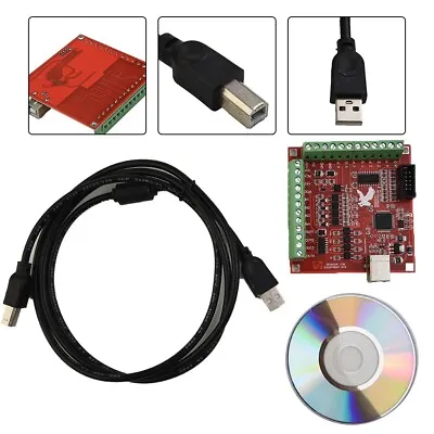 CNC USB MACH3 100Khz Breakout Board 4 Axis Interface Driver Motion-Controller • $21.48
