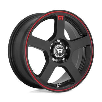 Motegi MR116 Matte Bblack Red Stripe 17  5X112 5X114.3 Wheels Set Of Rims • $732