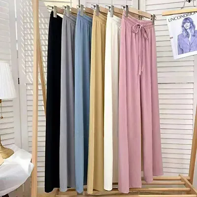 Straight Pants Korean Casual Pants Fashion High Waist Trousers Women Loose • $22.07