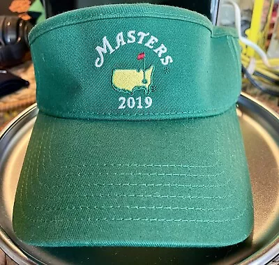 2019 Masters Tour Visor Augusta National Green New W/ Tag (nwt) Golf Collectible • $44.95