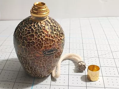 £53.52 • Buy Ashleigh And Burwood Mosaic Glass 'Golden Chestnut'  Small Fragrance Lamp , New 