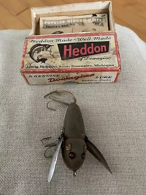 Vintage Heddon Crazy Crawler Mouse Wood Fishing Lure • $89.95