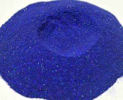 Sapphire Blue Holographic Micro Mini .002 Hex Metal Flake Painting Epoxy  • $12.28