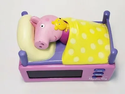 £21.75 • Buy 🍇 Peppa Pig Digital LCD Pink Alarm Clock With Snooze Button Tested Works