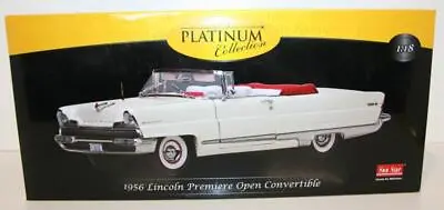 Sunstar 1/18 Diecast 4655 - '56 Lincoln Premiere Open Convertible Starmist White • $192.99