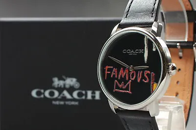 Box [Near MINT] COACH × JEAN-MICHEL BASQUIAT Collaboration Wristwatch Mens 40mm • $249.99