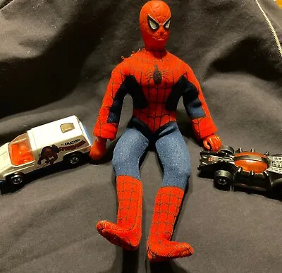 Spider-Man Rare Vintage 8 Inch Mego Corp Plus Two Spider-Man Hot Wheels Lot 3 • $120