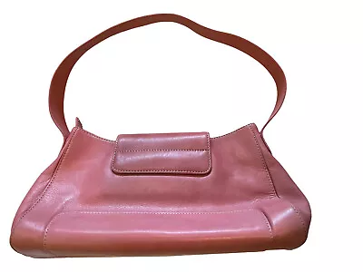 Ellington Salmon/Pink Leather Handbag Shoulder Bag Purse Small Single Strap • $22