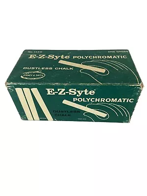 E-Z-Syte Polychromatic Dustless Chalk #1440 75 Sticks Binney & Smith USA Vintage • $74.47