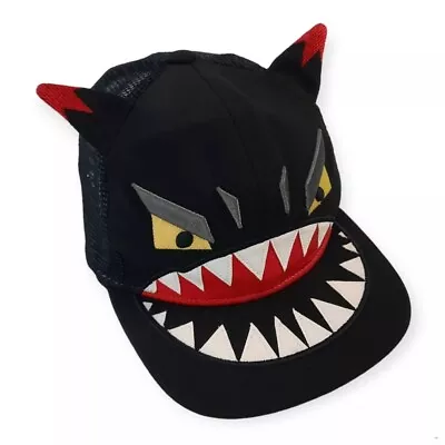 Elstinko Ebony Hat Adjustable Snapback Kids S M Black Character Kpop Korean 2015 • $21.15