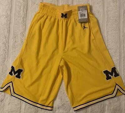 Michigan Wolverines NCAA Jordan Basketball Shorts Youth XL **NWT** READ • $49.99