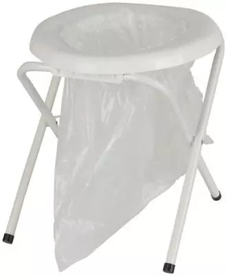 Folding Camping Toilet With Plastic Bags Caravan Hiking Seat Parts Accessories • $24