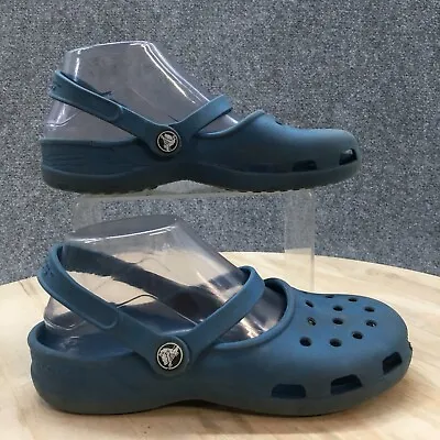 £19.22 • Buy Crocs Shoes Womens 6 Shayna Mary Jane Slingback Blue Croslite Round Toe Casual 