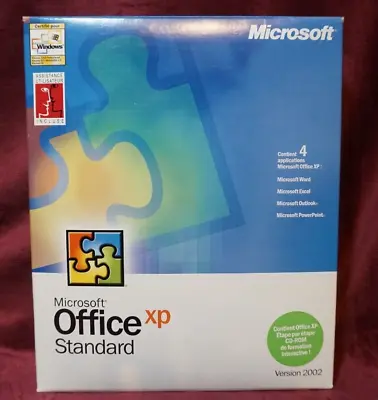 Microsoft Office XP Standard Version 2002. FRENCH VERSION.  NEW - OPEN BOX • $39.95