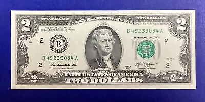 USA $2 Two Dollar Banknote XF Series 2013 Declaration Of Independence 1776 • £2.82