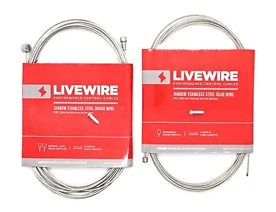 3.6m Tandem Bike Brake Or Gear Cable Cycle Inner Wire Stainless Steel With Crimp • £4.49