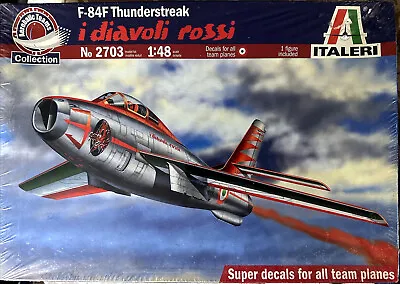 Italeri 1/48 F-84f Thunderstreak - I Diavoli Rossi Model Kit #2703 • $24.50