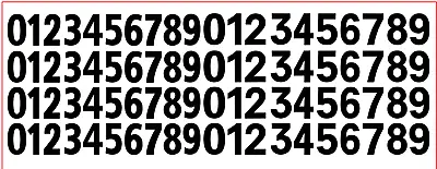 Decals 18mm Black Numbers 1:24 1:18 1:10 Numeros Black Numbers Decal • £4.83
