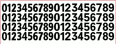 Decals Numbers 15mm Black 1:24 1:18 1:10 Numeros Black Numbers Decal • £4.11