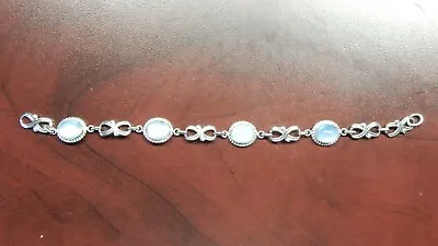 Vintage 6  Bracelet Silver With Blue Stones  • $9.99