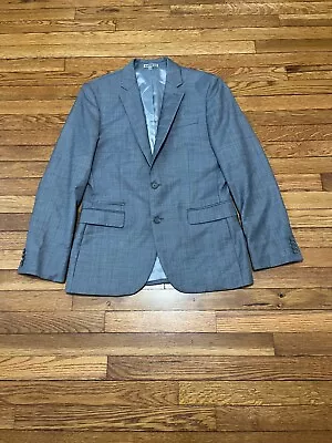 Express Mens Fitted Photographer Sport Coat Size 38R Gray Blazer Suit Jacket • $32.95