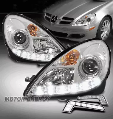 For 05-11 Mercedes R171 SLK [HID] LED Chrome Projector Headlight Lamp+DRL Signal • $463.95