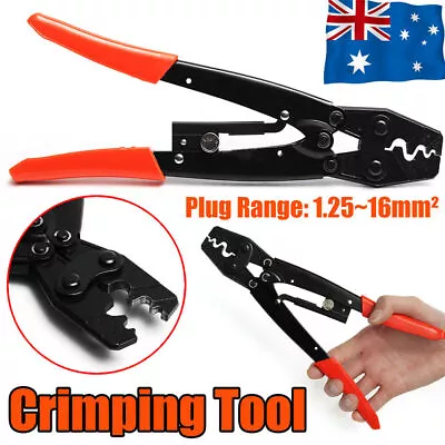 $27.99 • Buy 1.25-16mm² Wire Crimper Cable Plier Terminal Anderson Plug Lug Crimping Tool AU