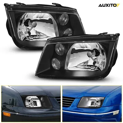 1 Pair Fits 1999-2005 Vw Jetta/bora Mk4 Headlights Headlamps Assembly Left+right • $86.99