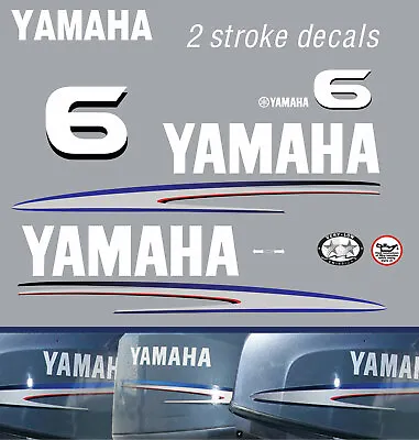 YAMAHA 6hp 2 Stroke Outboard Decals • $42